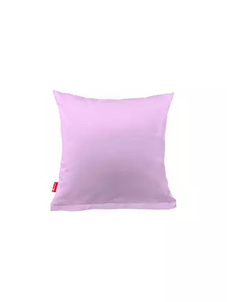 FLEURESSE | Satin-Kissenbezug "Royal Uni" 2-er 40x40cm (Anthrazit) | lila
